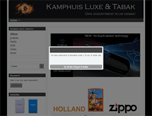 Tablet Screenshot of luxe-tabak.nl